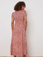 M&Co Orange Wrap Maxi Dress - Image 3 of 5