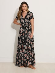 Long Tall Sally Black Tie Waist Maxi Dress - Image 4 of 5