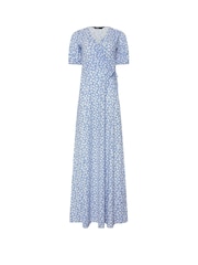 Long Tall Sally Blue Sky Wrap Maxi Dress - Image 1 of 1