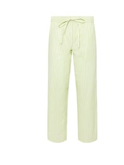 PixieGirl Petite Green Stripe Wide Leg 100% Cotton Trousers - Image 5 of 5