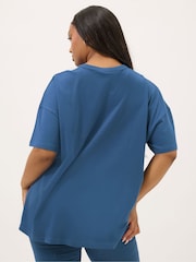 Azul - Yours Curve Wellness Retreat Active T-Shirt - Imagen 4 de 5