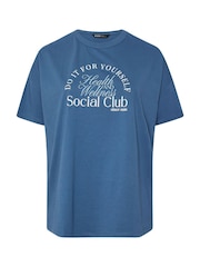Azul - Yours Curve Wellness Retreat Active T-Shirt - Imagen 5 de 5