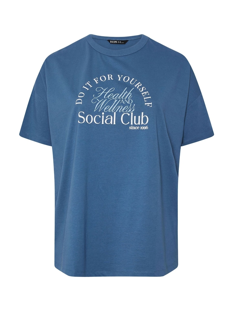 Azul - Yours Curve Wellness Retreat Active T-Shirt - Imagen 5 de 5
