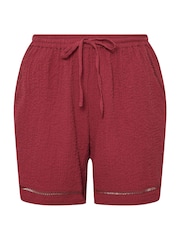 Yours Curve Red Ladder Shorts - Image 2 of 2