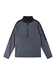Reima Black Fleece Colourblock Quarter Zip Sweater Laduille - Image 1 of 6