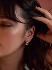 Estella Bartlett Gold Tone Mini Teardrop Earrings - Image 2 of 4