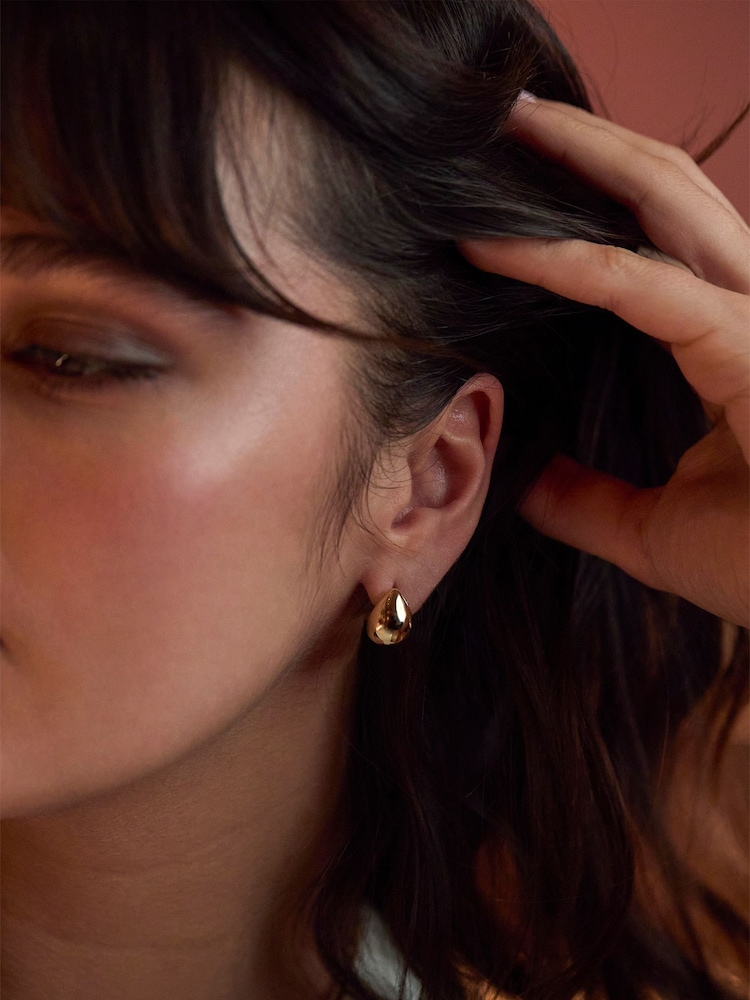 Estella Bartlett Gold Tone Mini Teardrop Earrings - Image 2 of 4