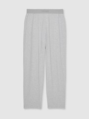 Reiss Soft Grey Hugo Cotton Jersey Logo-Waistband Joggers with Stretch - Image 2 of 6