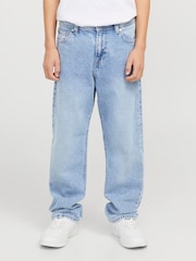 Синий - JACK & JONES Junior Chris Relaxed Fit Jeans - Изображение 1 из 5
