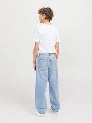 Синий - JACK & JONES Junior Chris Relaxed Fit Jeans - Изображение 2 из 5
