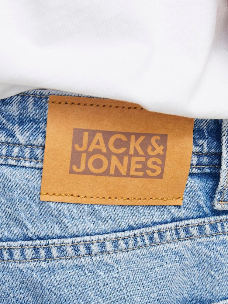 Синий - JACK & JONES Junior Chris Relaxed Fit Jeans - Изображение 5 из 5
