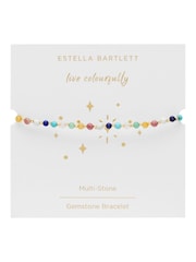 Estella Bartlett Gold Tone Wellness Mixed Gemstone Amelia Bracelet - Image 3 of 3