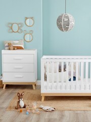 Babymore White Mona Nursery Furniture Set 2 Piece - Image 2 of 4