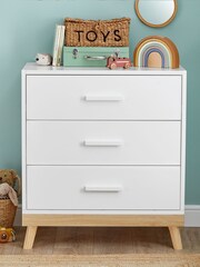 Babymore White Mona Nursery Furniture Set 2 Piece - Image 3 of 4