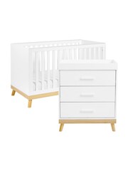Babymore White Mona Nursery Furniture Set 2 Piece - Image 4 of 4