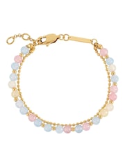 Estella Bartlett Gold Tone Pastel Multi Gemstone Duo Bracelet - Image 1 of 4