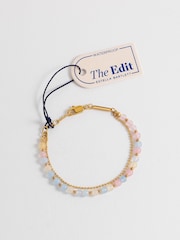 Estella Bartlett Gold Tone Pastel Multi Gemstone Duo Bracelet - Image 3 of 4