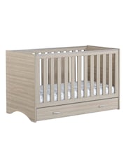 Babymore Brown Veni Cot Bed With Drawer - Image 4 of 4