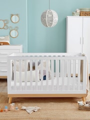 Babymore 3 Piece White Mona Nursery Furniture Set - Image 2 of 5