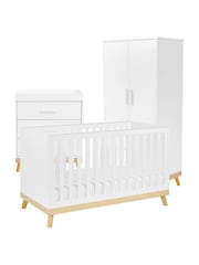 Babymore 3 Piece White Mona Nursery Furniture Set - Image 5 of 5