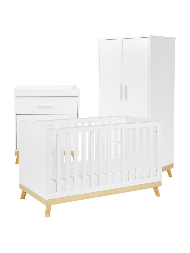 Babymore 3 Piece White Mona Nursery Furniture Set - Image 5 of 5