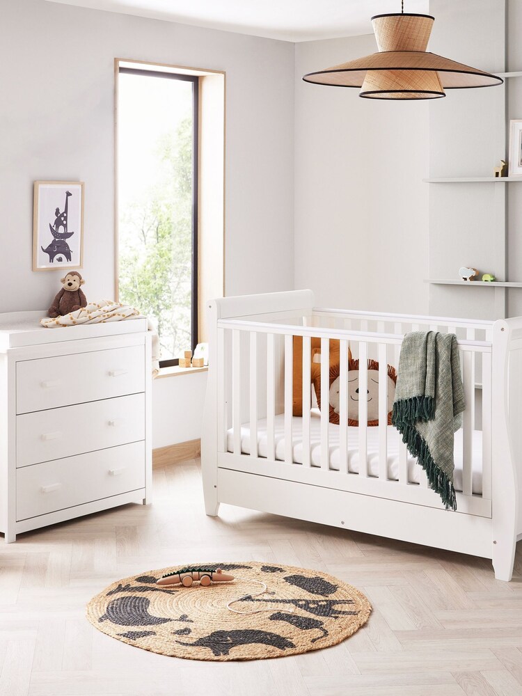 Babymore White Stella Furniture Set 2 Piece - Image 1 of 5