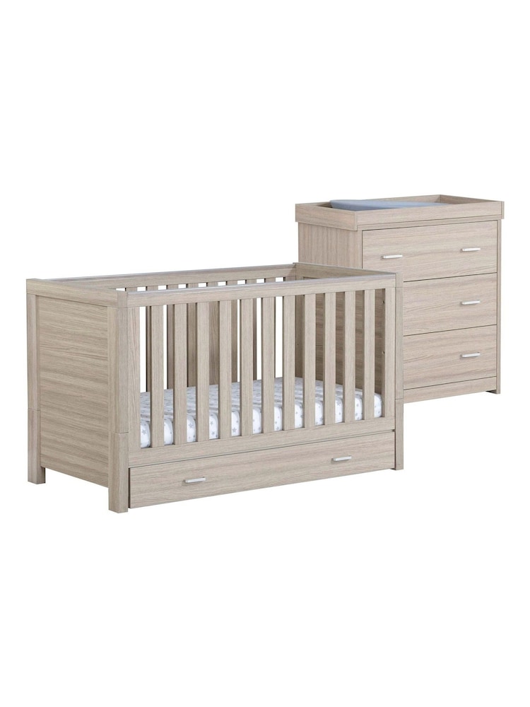 Babymore Brown 2 Piece Luno Furniture Set with Drawer - Image 5 of 5