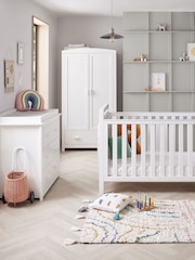 Babymore White Velvet Deluxe 3 Piece Furniture Set - Image 2 of 6