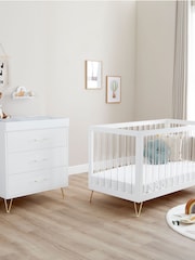 Babymore Acrylic Kimi XL Nursery Furniture Set 2 Piece - Image 1 of 4