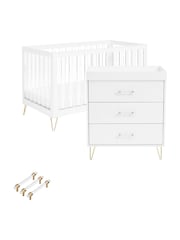 Babymore Acrylic Kimi XL Nursery Furniture Set 2 Piece - Image 4 of 4