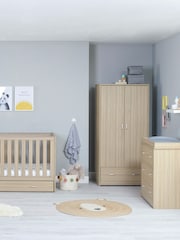Babymore 3 Piece Oak Veni Furniture Set with Drawer - Image 2 of 6