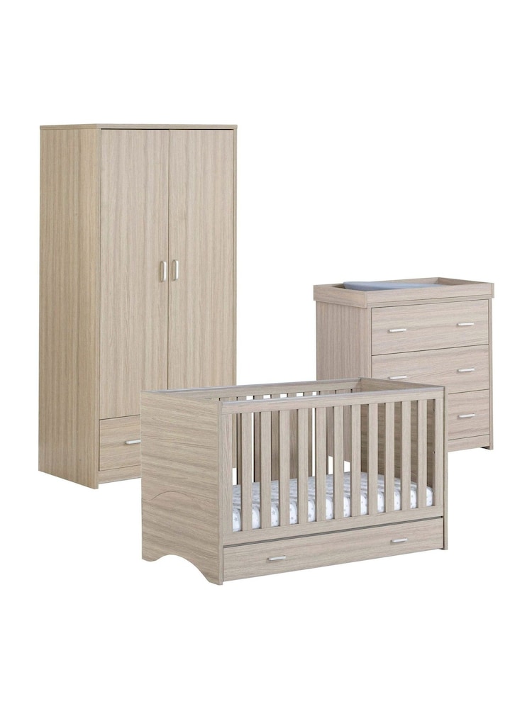 Babymore 3 Piece Oak Veni Furniture Set with Drawer - Image 6 of 6