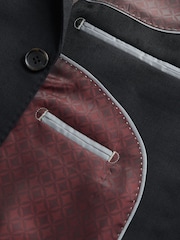 Negro - Corte slim - Signature Nova Fides 100% Italian Wool Suit Jacket - Imagen 11 de 13