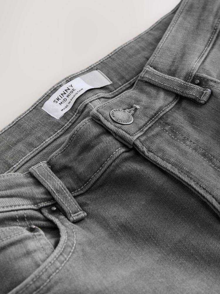 Grey Denim Supersoft Skinny Jeans - Image 2 of 4 Grey Denim Supersoft Skinny Jeans - Image 2 of 4