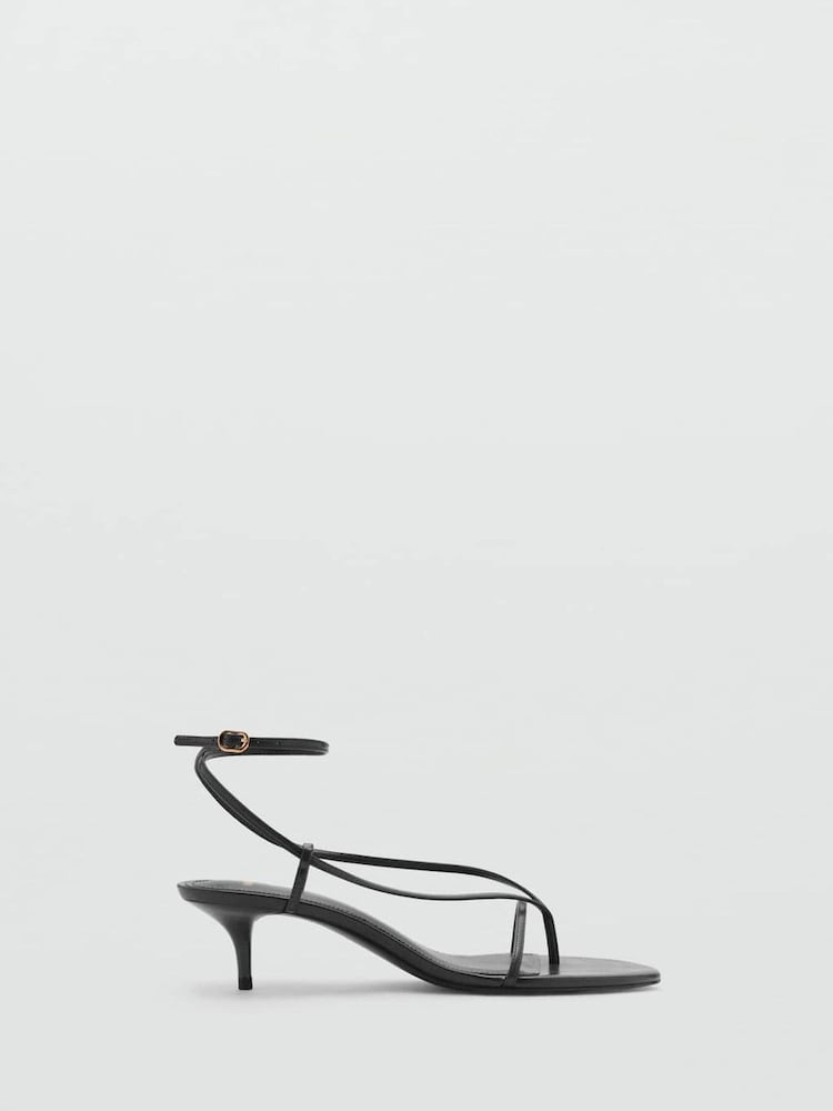 Mango Black Strappy Heels - Image 1 of 4