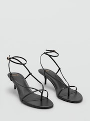 Mango Black Strappy Heels - Image 2 of 4