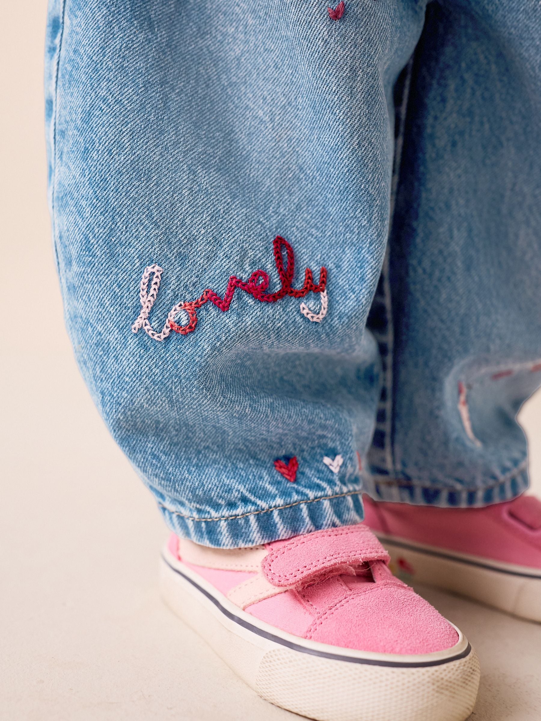 Buy Red Hearts Embroidered Jeans (3mths-7yrs) from Next USA