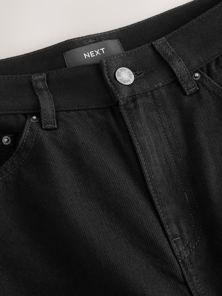 Black High Rise Palazzo Wide Leg Jeans - Image 2 of 4 Black High Rise Palazzo Wide Leg Jeans - Image 2 of 4