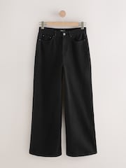 Black High Rise Palazzo Wide Leg Jeans - Image 4 of 4