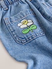 ミッドブルー - Doodle printed Jeans (3mths-7yrs) - 画像 8 / 8