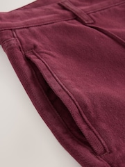 Burgundy Red Seam Front Straight Leg Jeans - Image 6 of 9