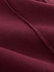 Burgundy Red Seam Front Straight Leg Jeans - Image 8 of 9