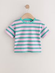 Mid Blue Cat Printed Denim Dungarees (3mths-7yrs) - Image 3 of 9