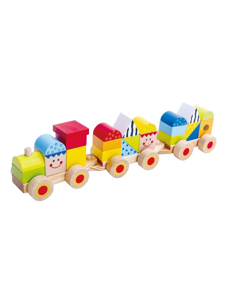 Tooky Toy Wooden Stacking Train - Image 1 of 2