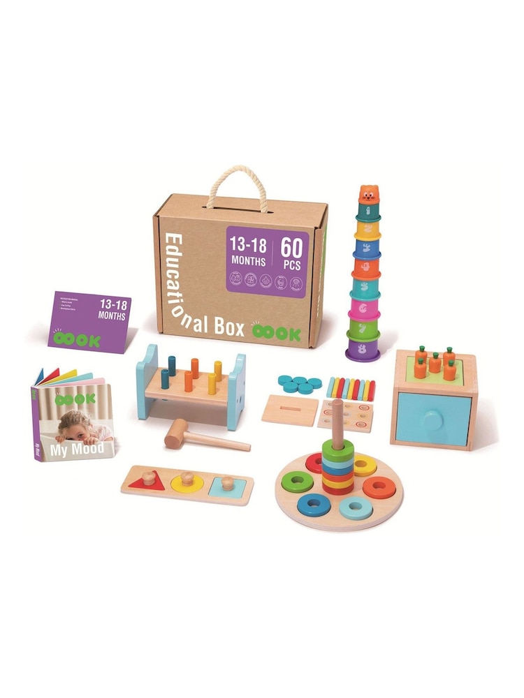 Tooky Toy Wooden 13 18 Months Educational Box - Image 1 of 1