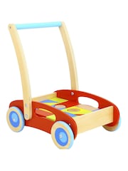 Tooky Toy Wooden Baby Walker with Blocks - Image 1 of 2