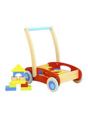 Tooky Toy Wooden Baby Walker with Blocks - Image 2 of 2