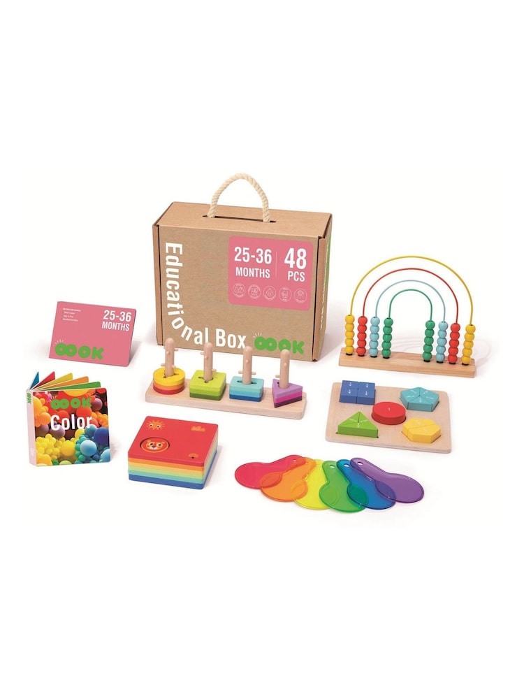 Tooky Toy Wooden 25 36 Months Educational Box - Image 1 of 1