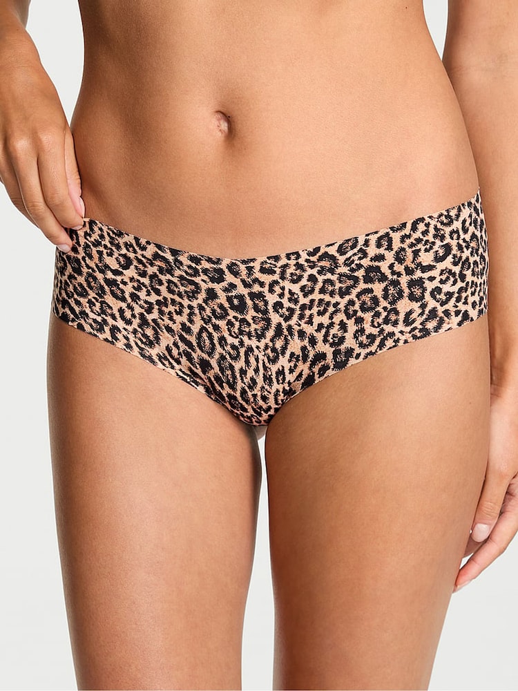 Victoria's Secret Natural Leopard Black Cheeky Knickers - Image 1 of 2