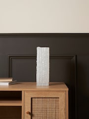 BHS White Large Square Glass Vase - Image 2 of 5